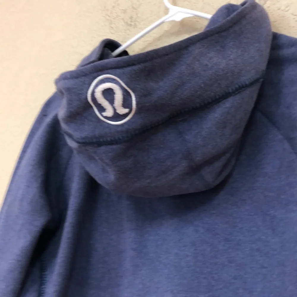 lululemon athletica Navy Zip-Up Hooded Sweatshirt